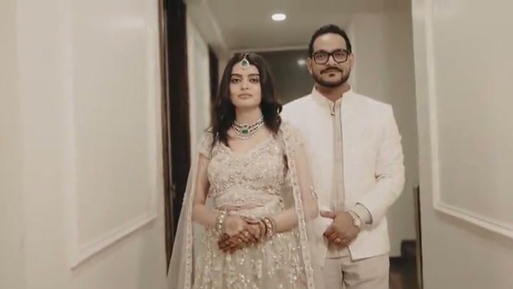 Wedding couple celebration film, Jaipur heritage venue